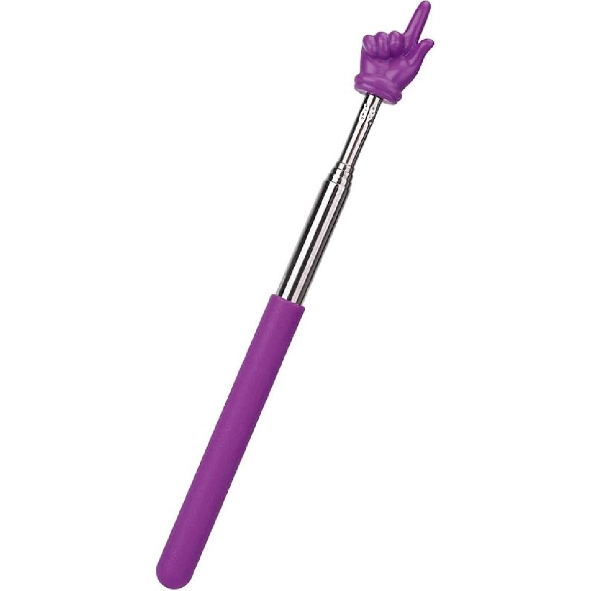 Выдвижная указка для пальца, Школьная складная телескопическая длинная указка, Необходимые принадлежности для класса, Фиолетовый фиолетовый