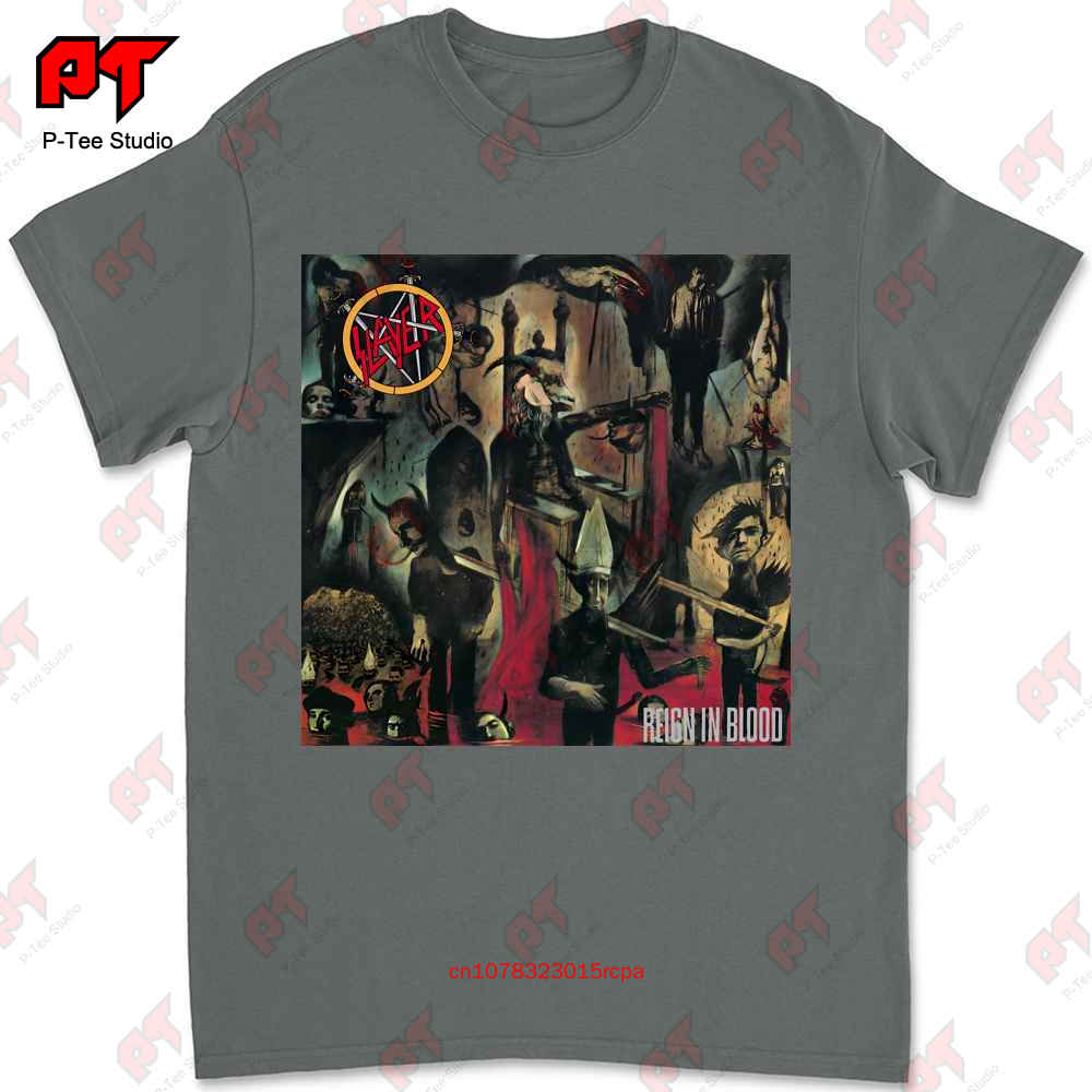 Slayer Reign In Blood Maglietta in Cotone P0L4