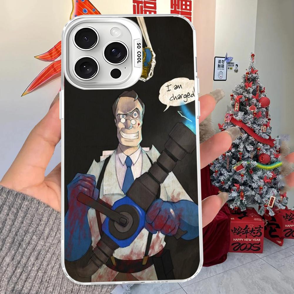 

Чехол для телефона Team Fortress 2 для iPhone 16 15 14 13 12 11 Pro Max X XR XSMAX 8 7 Plus Матовый Ударопрочный Задний Чехол iPhone 15