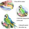 12 Pcs Tropical Birds Honeycomb Hanging Parrot Paper Cutouts Hawaiian Summer Beach Luau Party Hanging Decorations Tiki Bar Party Supplies Safari