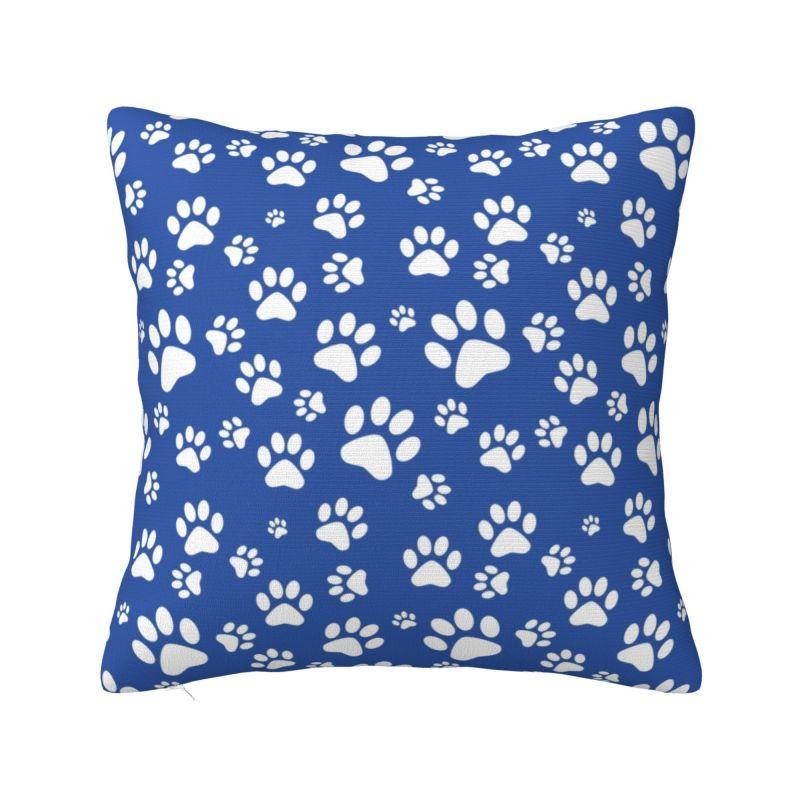 

Dog Paw Cat Heart Footprints Cushion Cover 40*40 cm Polyester Throw Pillow Case Bedroom Decoration Bedding Sofa Pillowcase 30x30cm 12x12in