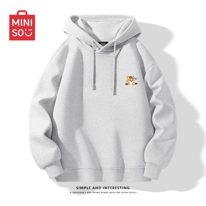 MINISO Men's Trendy Loose-Fit Hooded Sweatshirt