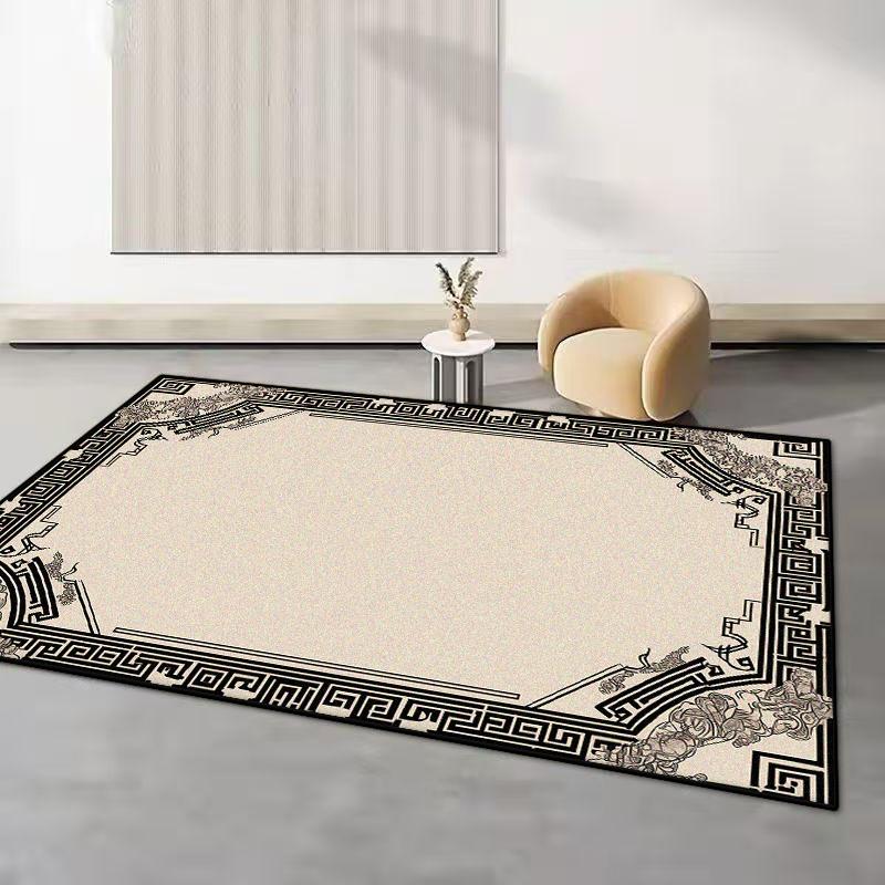 Retro Style Washable Carpets for Living Room Bedroom Rug Ins Soft Fluffy Bedside Rugs Short Plush Large Area Mats Lounge Office