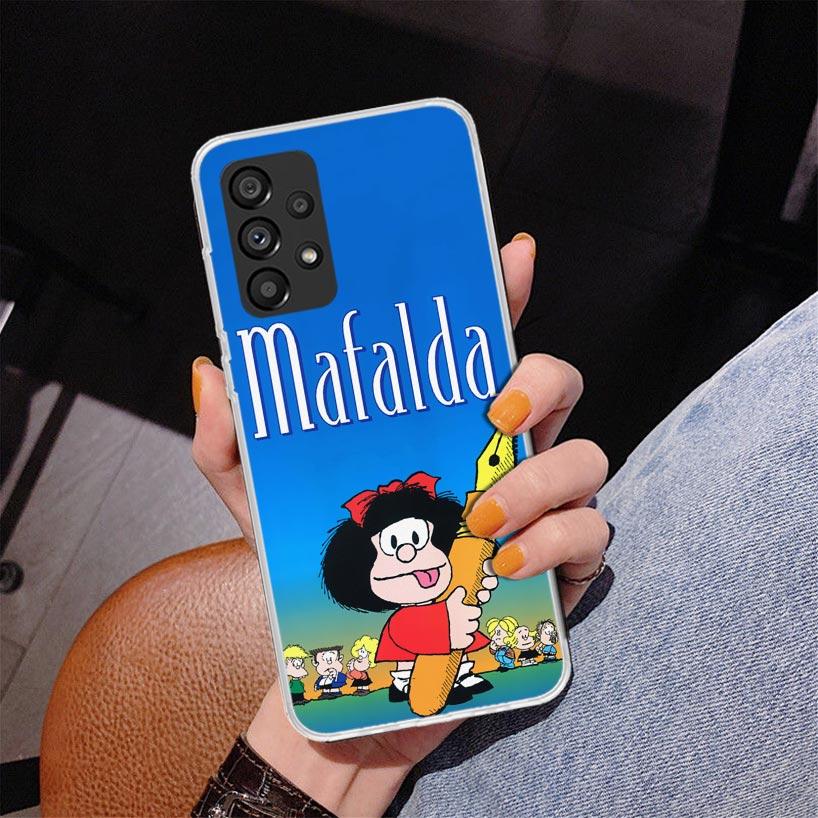 Mafalda Cartoon Phone Case For Samsung Galaxy A17 A16 A15 A14 A13 A57 A56 A55 A54 A53 A37 A36 A35 A34 A33 A26 A25 A24 A23 Galaxy