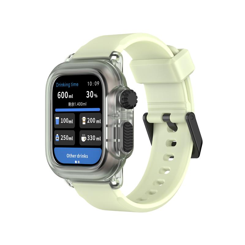 Waterproof Shell For Apple Watch Case 45mm 44mm 41mm 40mm 42mm Outdoor Sports Silicone Bracelet Wristband iWatch 9 8 7 6 5 4 SE