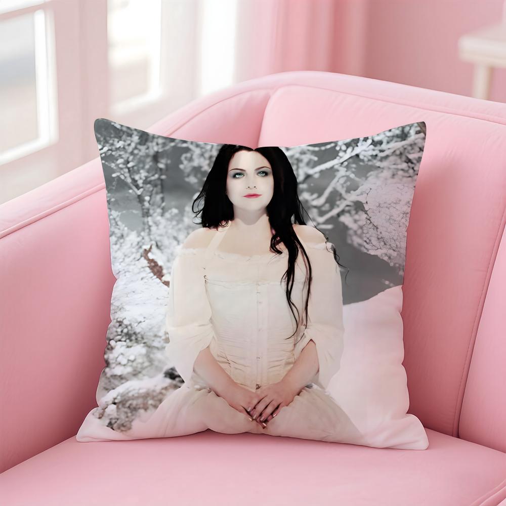 

American Sexy Singer Evanescence AAmy Lee Cushion Cover Pillow Case Soft Skin Friendly Fabric Concealed Zipper 30X30cm