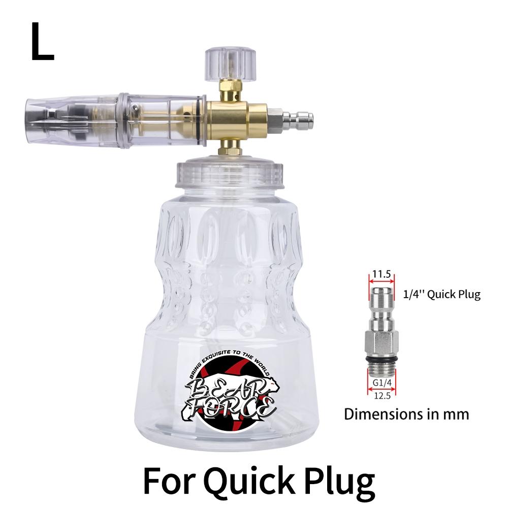 

Мийка високого тиску Алюмінієва піна Lance Foam Nozzle Автомийка Піногенератор для Karcher Elitech Bort AR Bosch Michelin Мийка високого тиску For Quick Plug