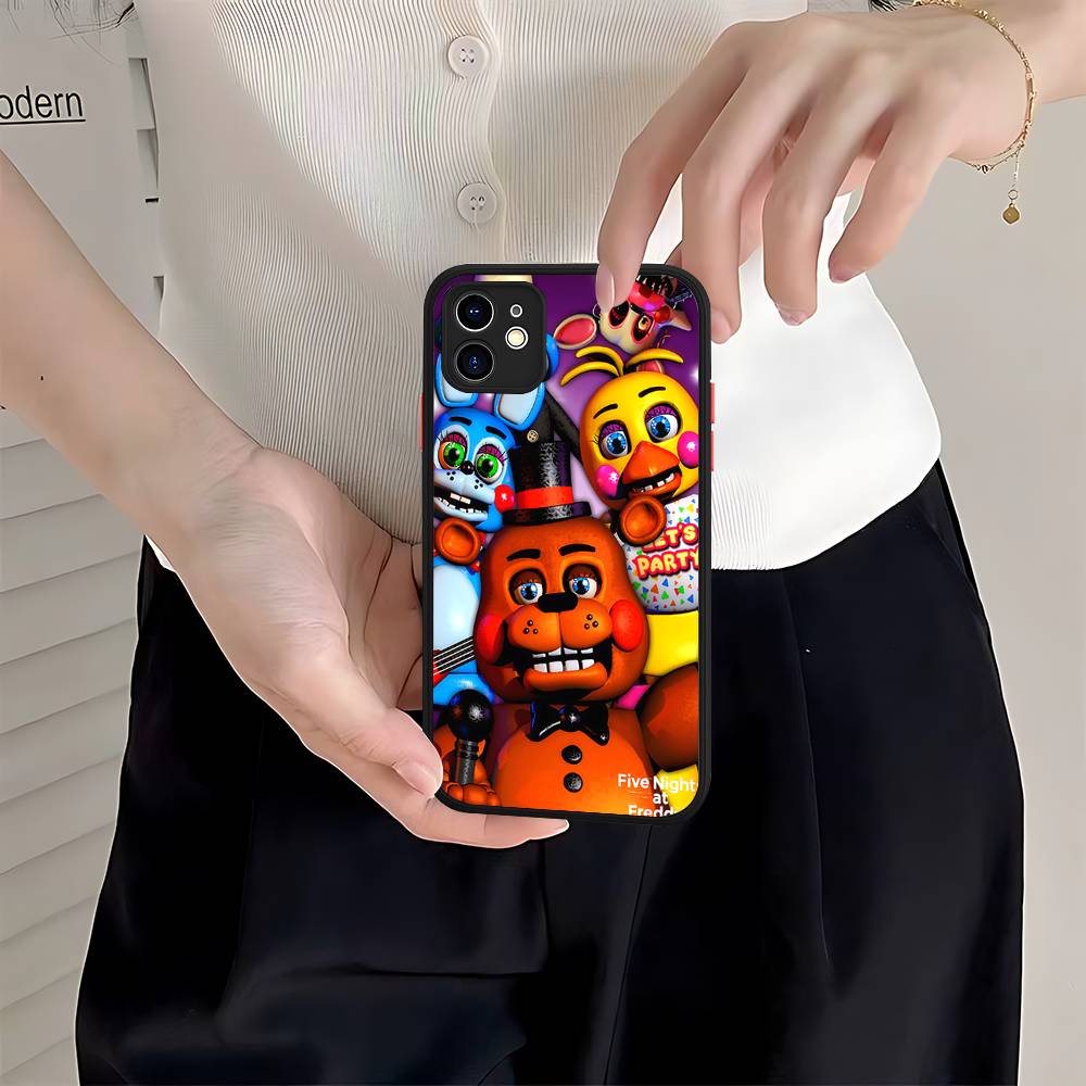 Five-Nights-At-Freddys Phone Case For IPhone 16 15 14 11 12 13 Pro Max Plus 12 XS Max Back Cover Matte Case