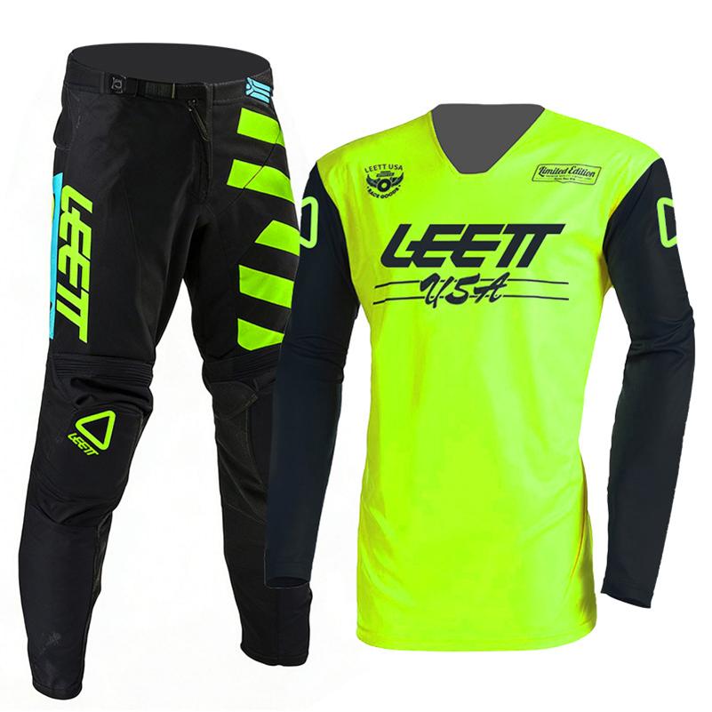 2026 nuovo set di abbigliamento leett motocross Enduro cross Maglia Pantaloncini Kit Set da Gara Off-road Kit da Uomo da Donna Montagna Downhill Motocicletta MX