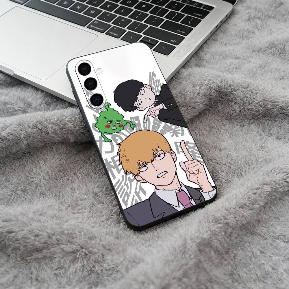 M-Mob -Psycho -100 Black Soft Silicone Phone Case for Samsung Galaxy A73, A71, A72, A70, A53, A52, A51