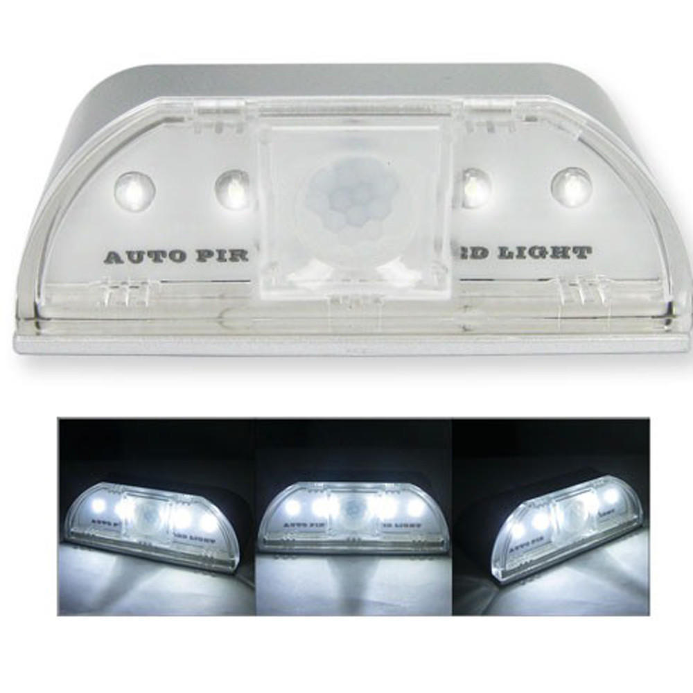 4 LED Energy Efficient Portable Wireless  Door Handle Sensor Night Light Lamp