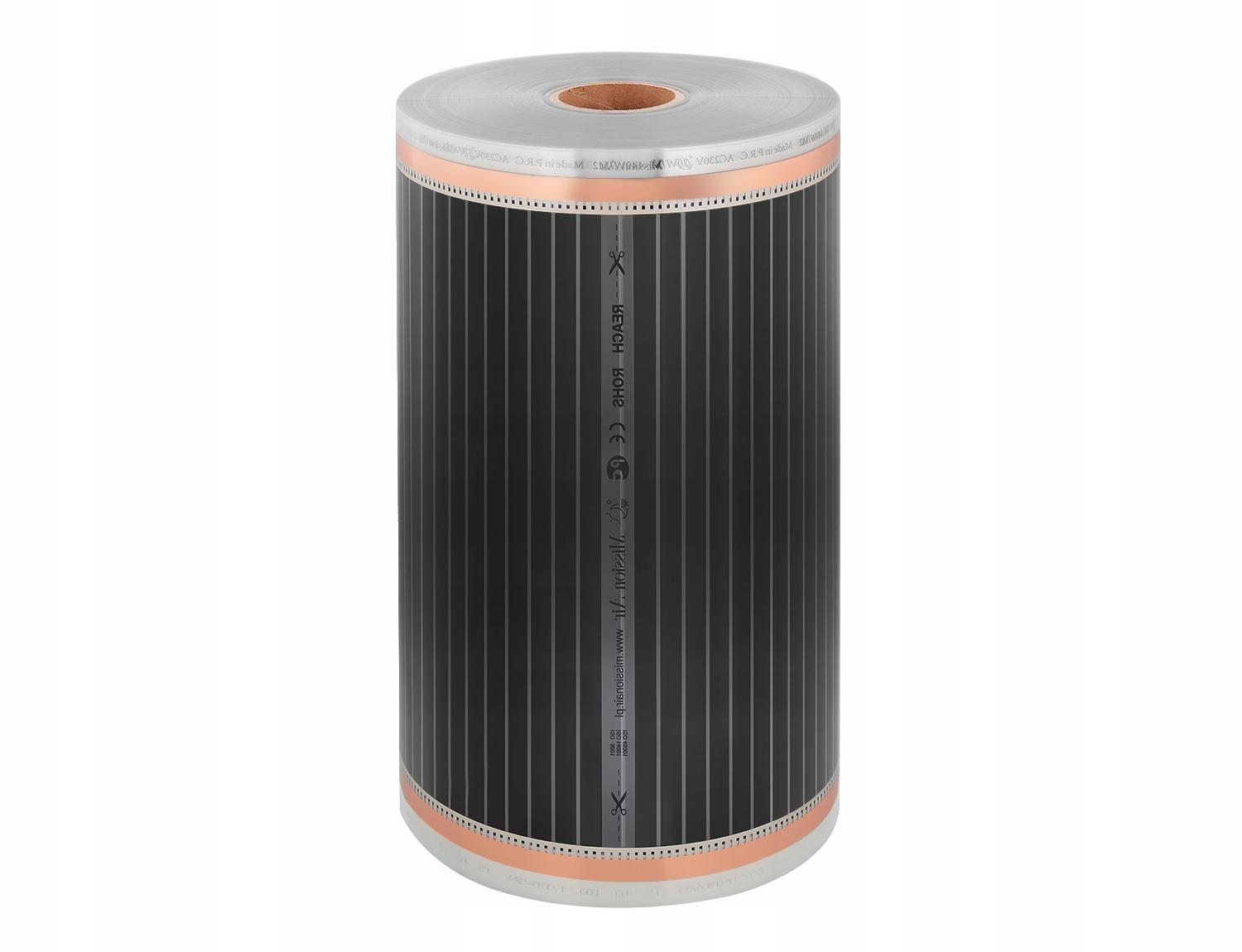 Infrasarkana plēve, platums 30cm, 160W/m² -