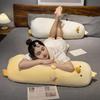 Yellow Chicken Hugging Pillow - Male & Female Plush Long Cushion Doll