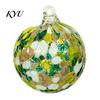 High Borosilicate Glass Spheres Hand Blown Ball Ornament, Colorful Christmas Hanging Decoration Reflective Baubles for Tree, Window, Patio,