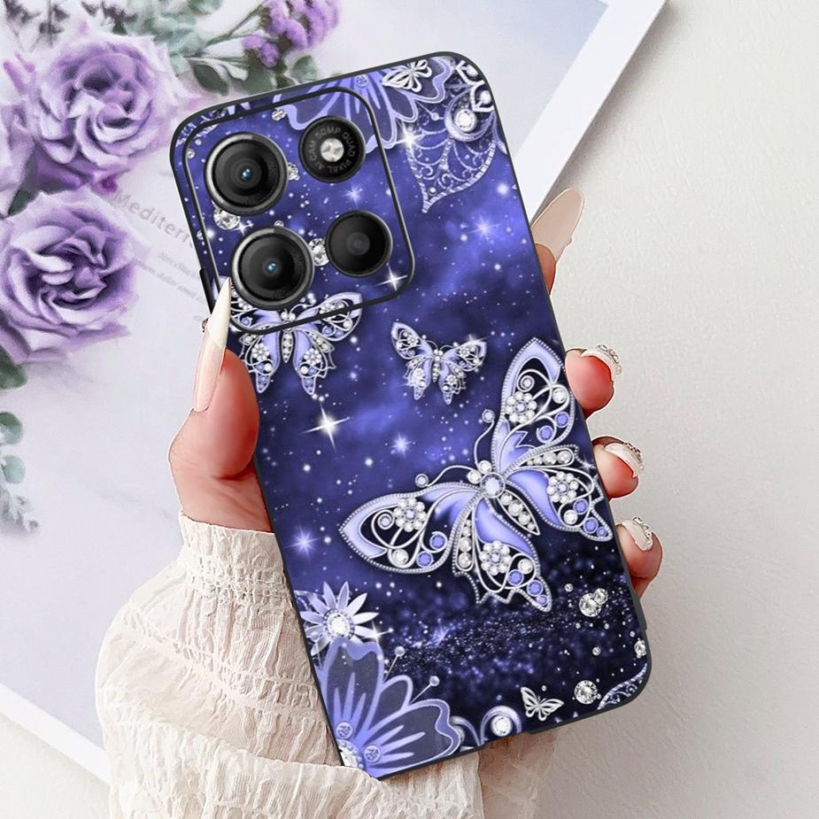 For Motorola Moto G15 Case Stylish Painted Cover Shockproof Soft TPU Phone Case For Motorola G15 G 15 MotoG15 Fundas 6.72'' Capa