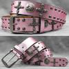 Original Skull Rivet Belt Punk Men'S Belt Women'S Snake Pattern Decorative Belt