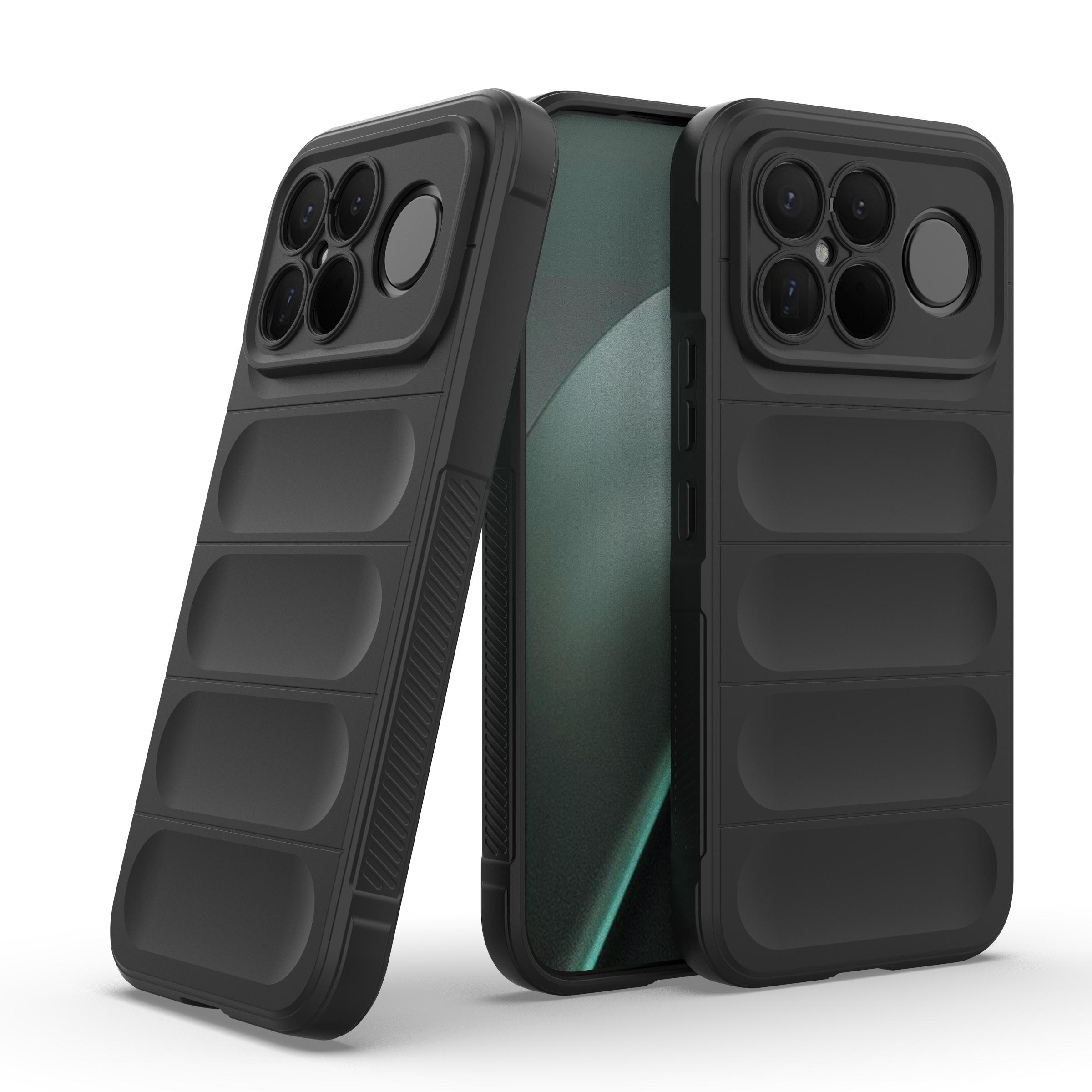 

Противоскользящий защитный силиконовый мягкий чехол для Xiaomi POCO F8 Ultra Pro Pocof8 5G POko F8 Ударопрочный чехол Poco F8 Pro чёрный