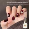 Deep Red Cat Eye Nail Gel - 2026 Cherry Wine Red for Salon Use