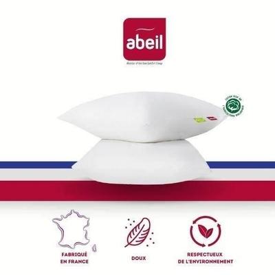 ABEIL Set of 2 Organic Comfort Pillows - 60 X 60 Cm - White