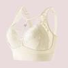 Women Bra Adjustable Shoulder Strap Hollow Out Floral Pattern Lace Anti-exposure Maximum Comfort