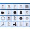 Large Flat Head Rivets Insert Joint Sleeve Connectors Nut Secure End Fittings for Fitness Equipment Adaptability