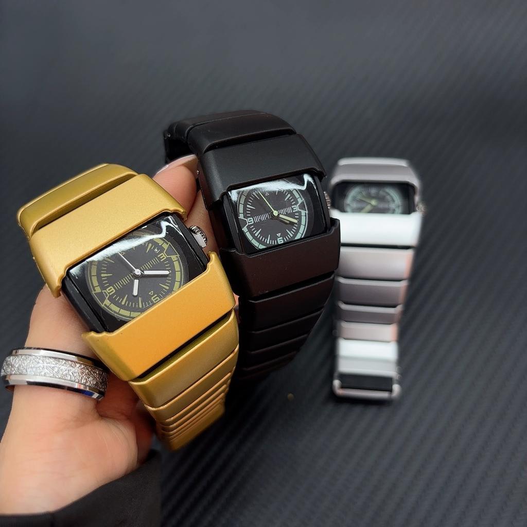 Millennium Retro Style × Black Technology Niche Design High Face Electronic Watch Unisex Outdoor Sports