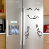 מדבקה מקרר Happy Delicious Face מטבח מקרר קיר מקרר מדבקות ויניל אומנות קיר דקור