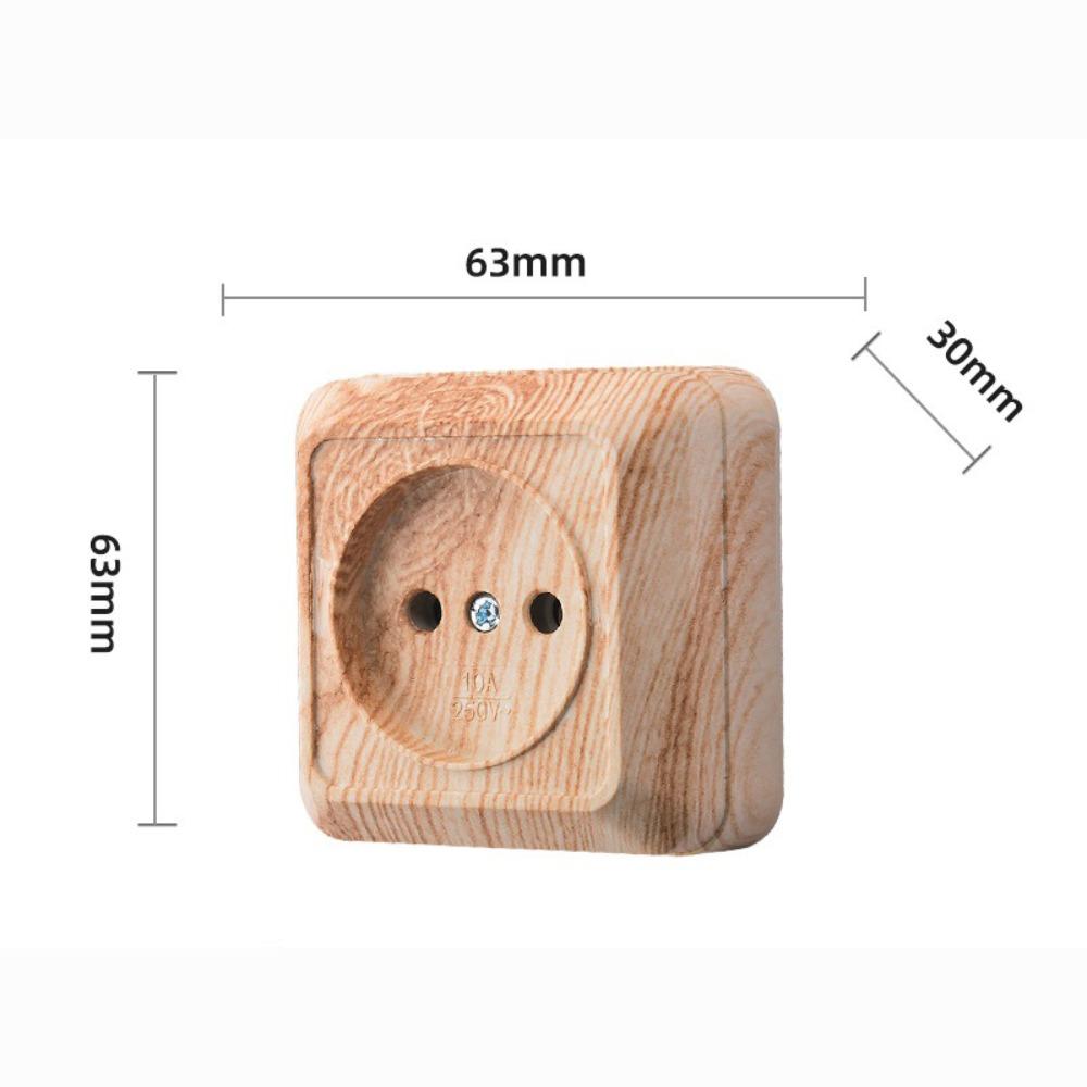 Plastic Wall Switch EU Standard Rocker Light Switch Durable Power Socket Wall Mount