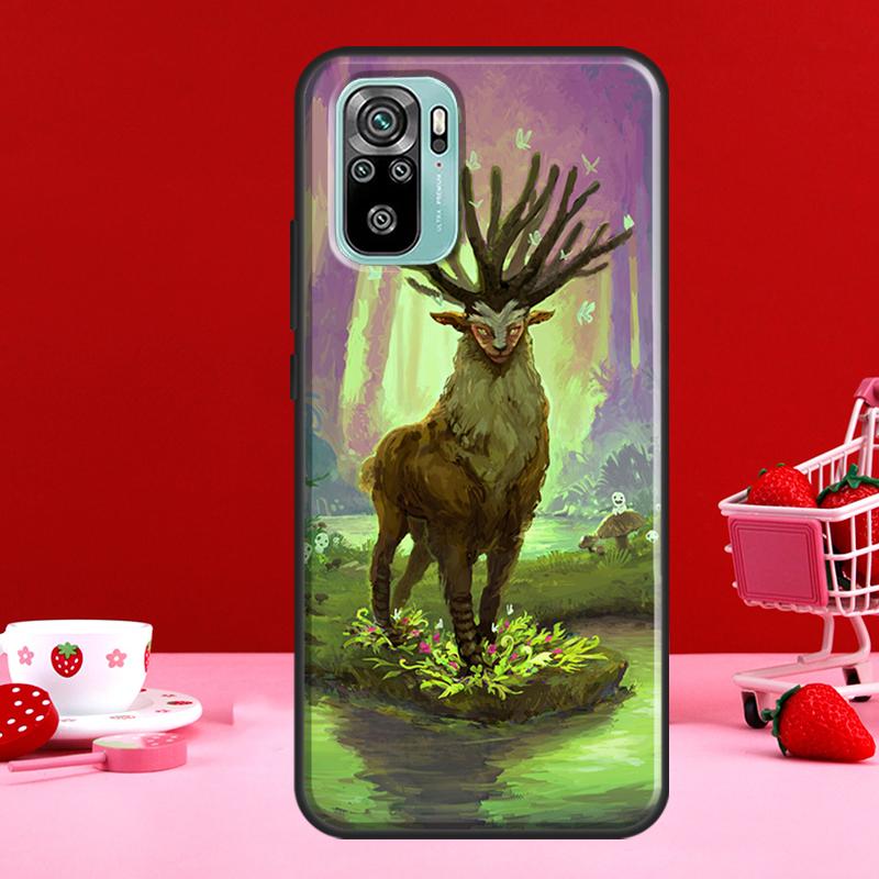 Anime Kodama Tattoo Case For Xiaomi Redmi 10 9 9A 9C 9T Back Cover For Redmi Note 11 Pro 8 9 10 Pro 9S 10S 11S