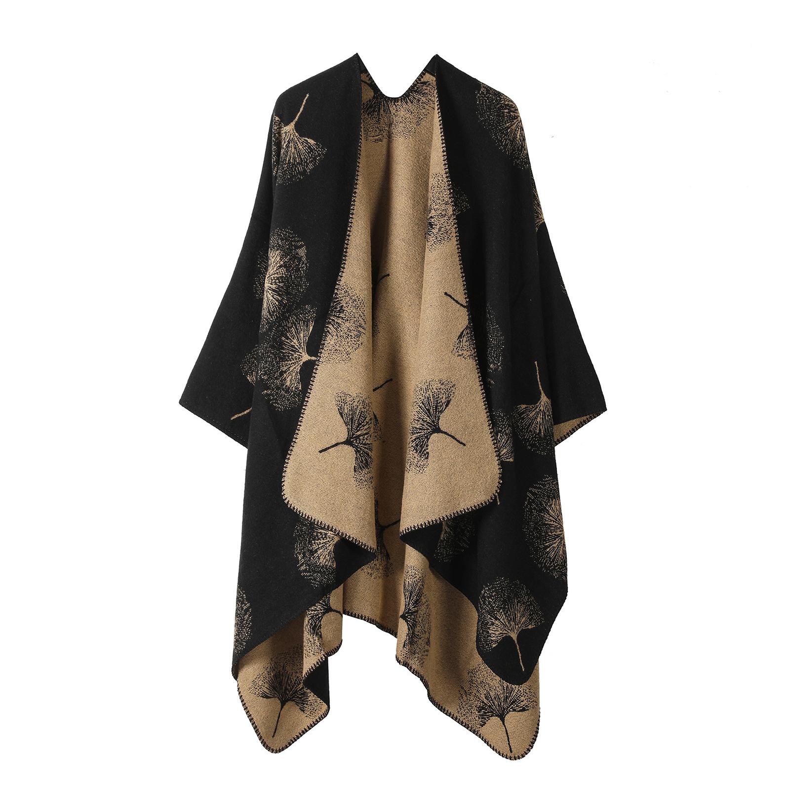 

Ladies Fashionable Knitted Shawl , High-end Travel Wear , Imitation Cashmere Cloak One Size