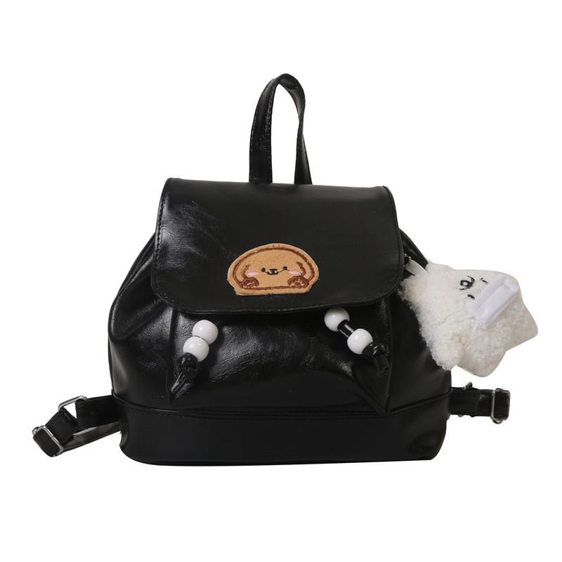 Stylish Vintage Student Backpack For Class And Travel In Black Brown And Coffee Colors