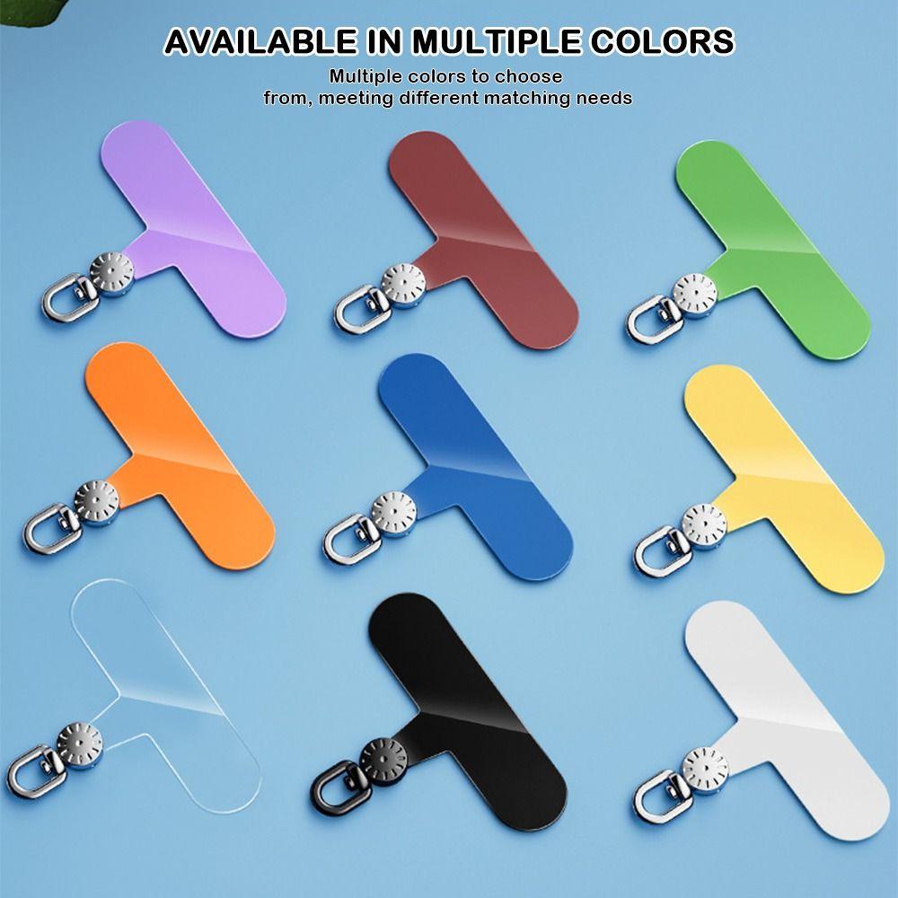 TPU-telefon-lanyard-lappeklips 360 ° roterbar hengende ledning Tether-tapper Koble til
