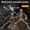 3D Printed Skeleton Action Figure Multi-Jointed Movable Articulated Skeleton Toy Collectible Desktop Decoration for Kids Artists Collectors