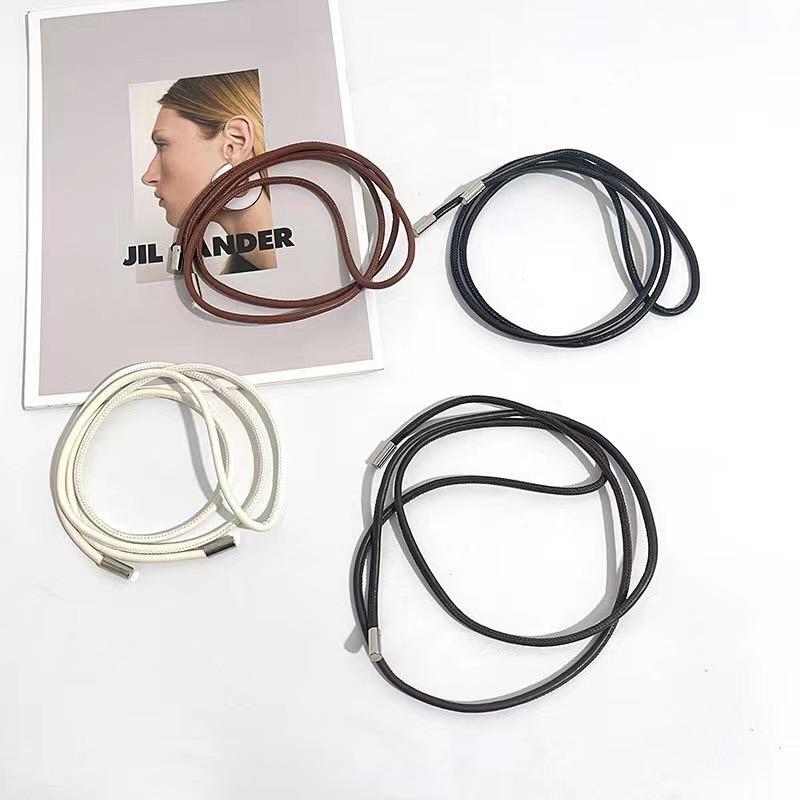 Fashion Leather Thin Belts Women Dress Coat Shirt Decor Rope Belt Solid Color Lanyard For Waist Simple Long Belt Cord Wholesale