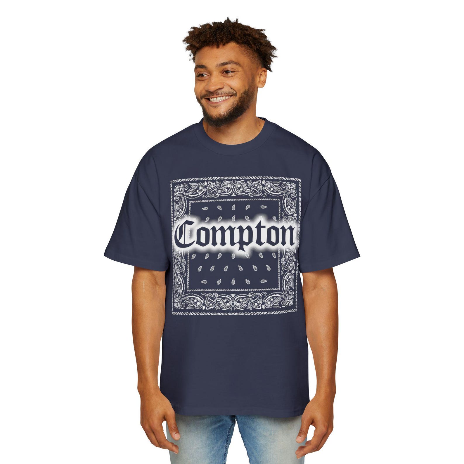 Compton Bandana T-Shirt | West Coast LA Hip Hop Streetwear Tee XL
