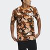 Adidas Ultraboost GFX T AOP Camouflage Print Short Sleeve T-Shirt Men Tops Orange GP0884