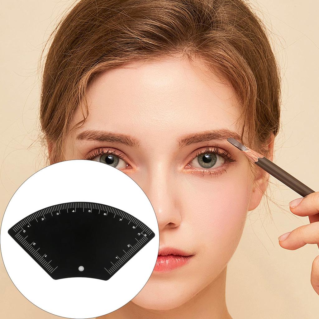 Multi Function Eyebrow Shaping Tool with Precise Measurement Guides Adjustable Brow Stencil for Symmetrical Brow Design