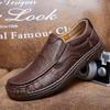 Foreign Trade Leather Shoes Men's Genuine Leather Business Casual Shoes Men's Large Size Hand-sewn Shoes Men's Lazy Shoes One Pedal Men's Shoes
