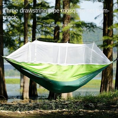 Outdoor-Sommer-Freizeit-Nylon-Mesh-Anti-Mücken-Hängematte