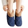 Unisex Thermal Knit Ankle Socks for Cold Weather Nonslip Grip Bottom Soles Floor Socks Thick Fleece Lined Slipper Socks