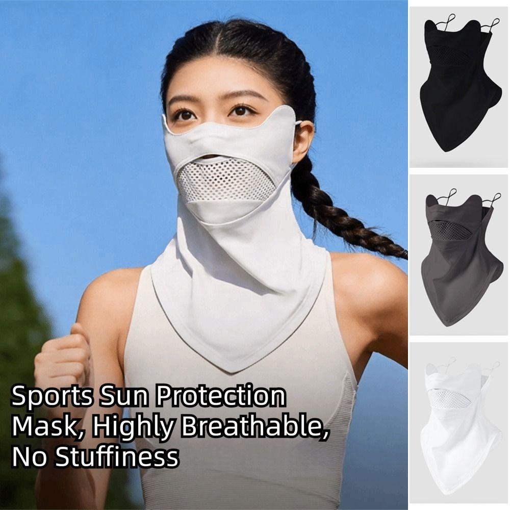 Breathable Sunscreen Mask Summer Face Gini Mask Adjustable Face Cover Hiking