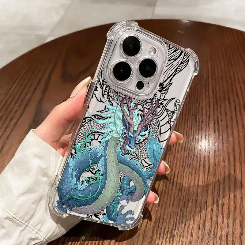 

God Black Dragon Cyan Phone Case For Samsung Galaxy A57 A56 A36 A37 A55 A54 A52 A35 A34 A17 A16 A15 A07 A06 5G Soft Clear Cover Galaxy A06(4G)