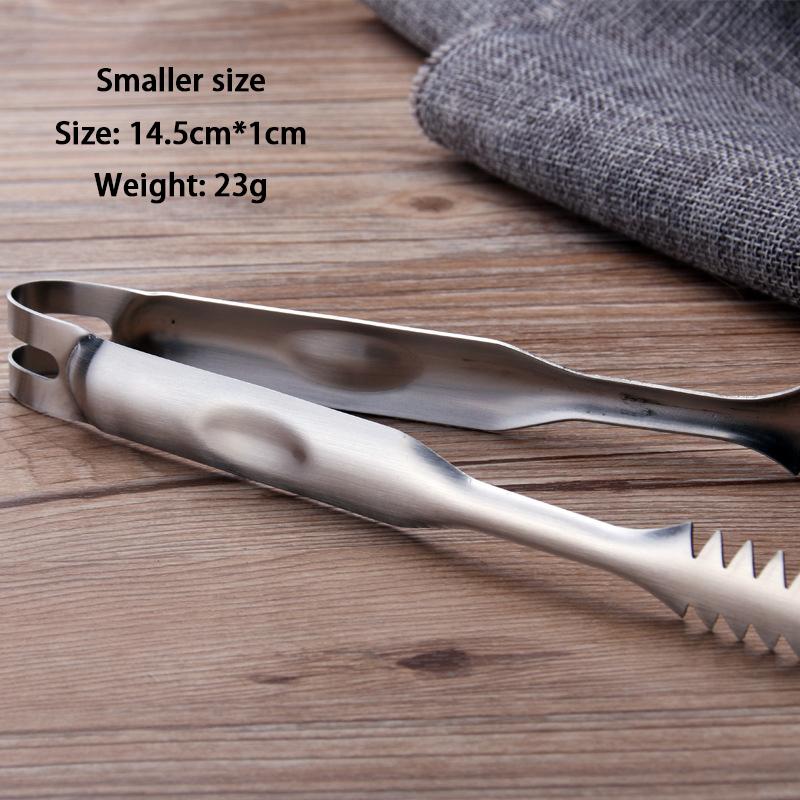 HANYANG Зажим для льда из нержавеющей стали Зажим для еды Зажим для еды Квадратный зажим для сахара Зажим для ведра для льда Маленький зажим Smaller size