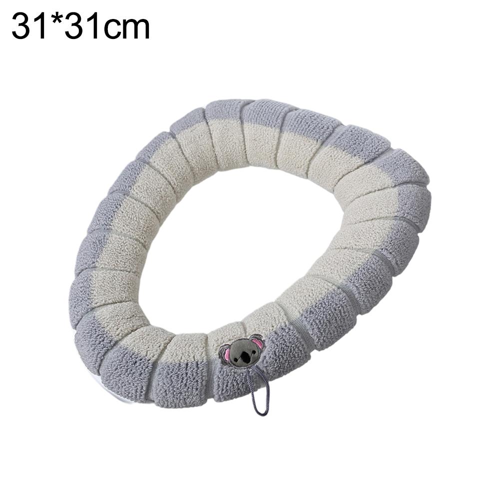 Soft Polyester Toilet Seat Cover Toilet Seat Pad Warm Seating