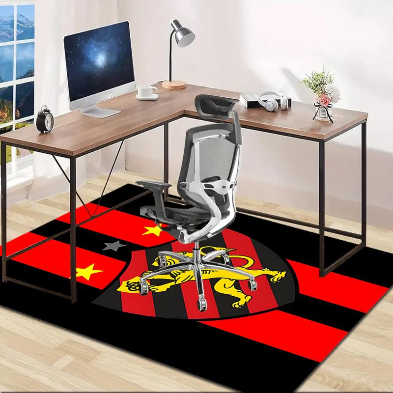 1pc Football Team Design Area Rug - Non-Slip, Soft & Cozy Floor Mat for Living Room, Bedroom, Office - Indoor/Outdoor Decorative Carpet