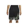 Nike Logo Print Drawstring Elastic Waist Basketball Shorts Men bottoms Black DX6138-010