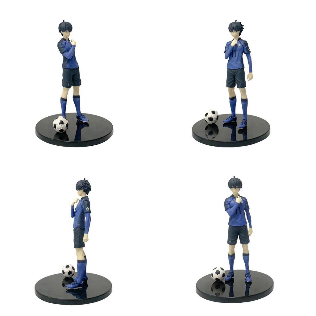 Blue Lock Pvc Collectible Figure With Assembly For Desk Decor