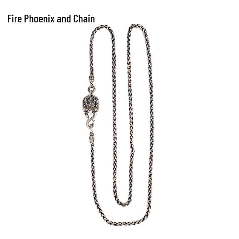 

Этническое ожерелье в стиле Гаруды: Позолоченное серебро 925 пробы, тибетский дизайн 925 Silver