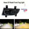 Compatible Front Fog Light Assembly for Sinotruk Howo 380 (2010/2009) - LED Yellow-White