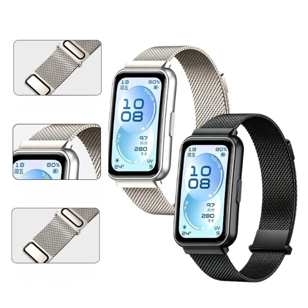 Armband i rostfritt stål för HUAWEI BAND 11 Metallrem för Huawei Band 11 Pro Armband för Huawei Band 11 Pro Armbandsrem Correa